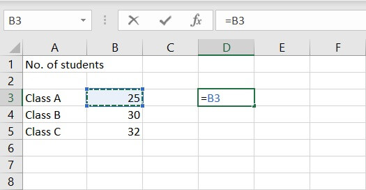 Relative reference Excel