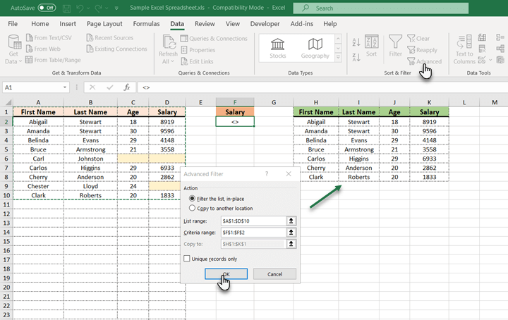 How to remove blank rows in Excel