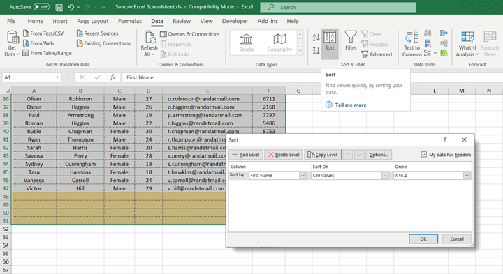 How to remove blank rows in Excel