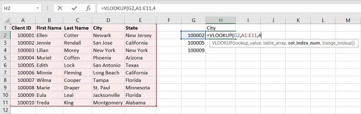 Vlookup Exact and Approximate match - col index