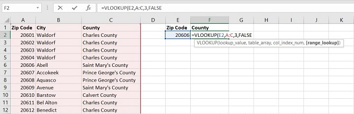 Vlookup Exact match