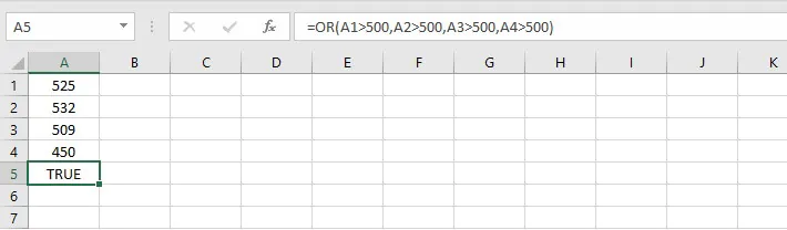 Fungsi Excel AND - gunakan dengan OR