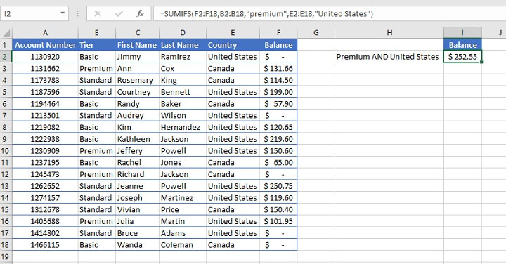 sumifs Excel - text criteria