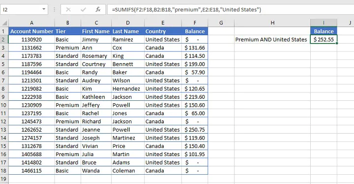 sumifs Excel - text criteria