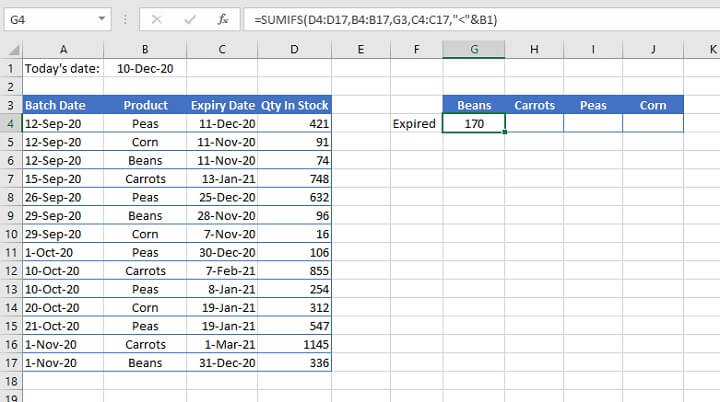 sumifs Excel - cell reference criteria