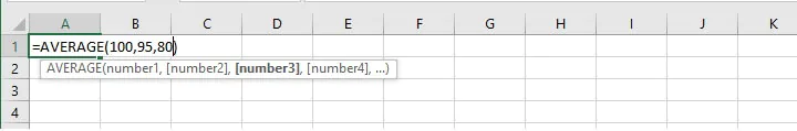 How to calculate average in Excel