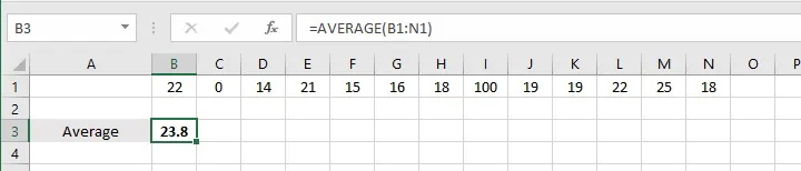 Cara menghitung rata-rata di Excel - median