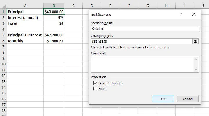 Bagaimana jika analisis Excel - manajer skenario?