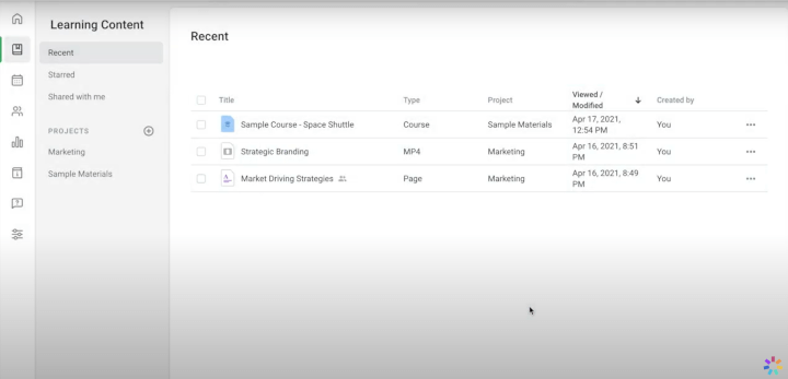 iSpring Learn lms small business dashboard