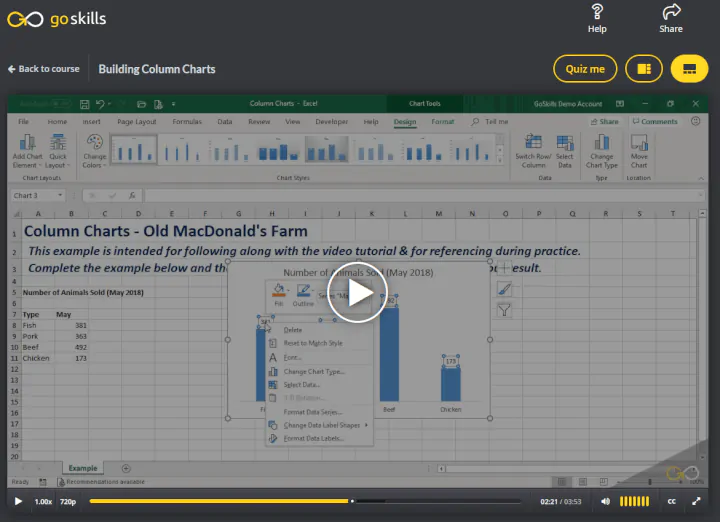 small business lms - goskills microlearning lesson