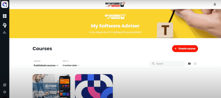 coassemble lms small business dashboard
