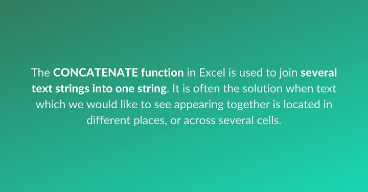 Concatenate Excel