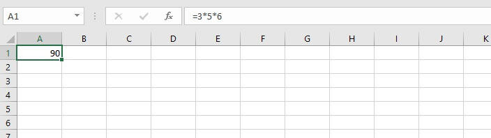 How to multiply in Excel