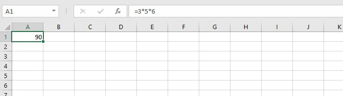 How to multiply in Excel