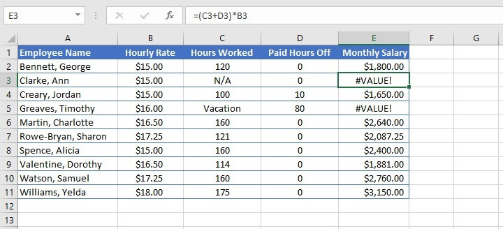 IFERROR Excel - If error, then perform a calculation