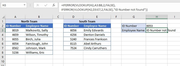 IFERROR Excel - Sequential VLOOKUPs