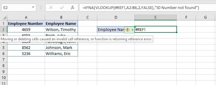 IFERROR Excel - IFERROR vs IFNA