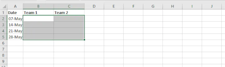 Daftar tarik-turun Excel