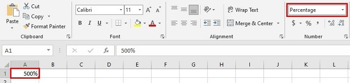 How to calculate percentage in Excel