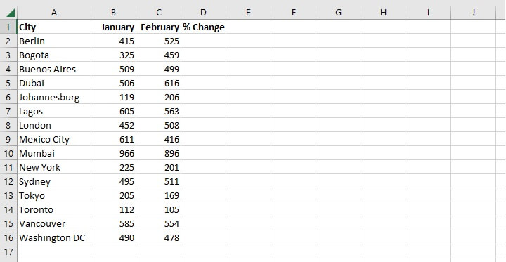 How to calculate percentage in Excel