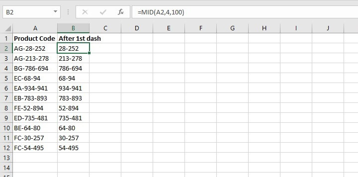 LEN function Excel