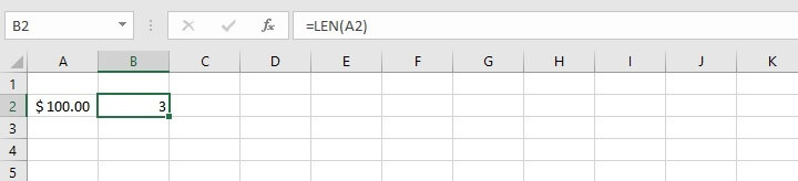 LEN function Excel