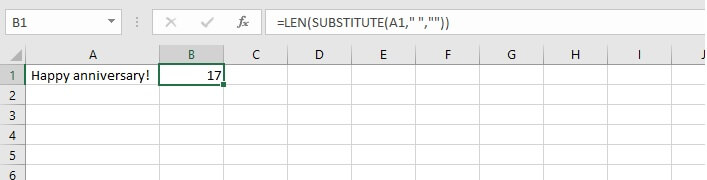 LEN function Excel