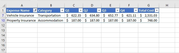 How to filter in Excel