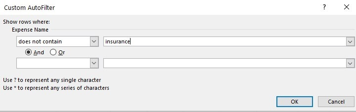 How to filter in Excel