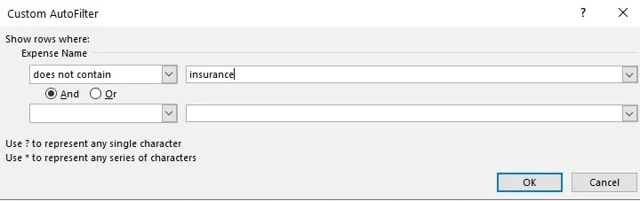 How to filter in Excel