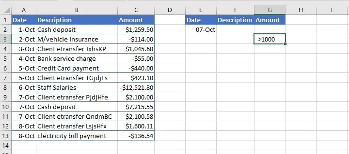 How to filter in Excel