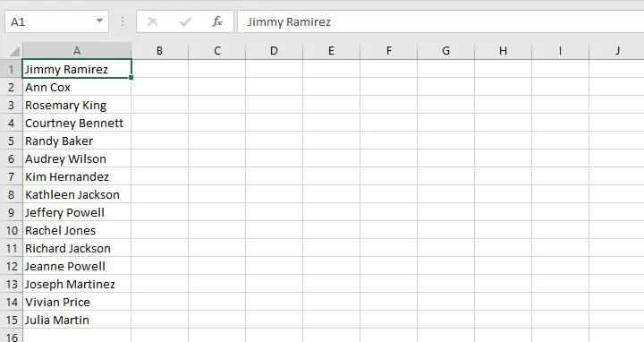 Split cells in Excel
