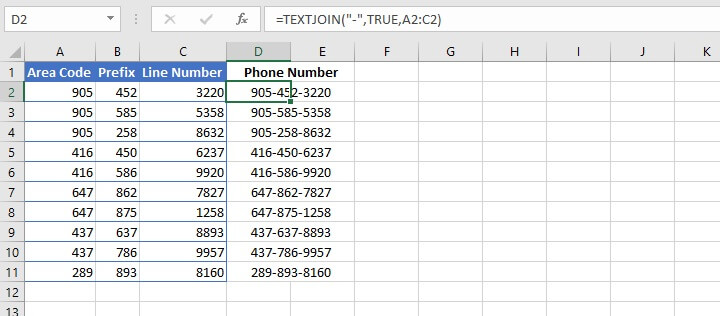 How to merge cells in Excel