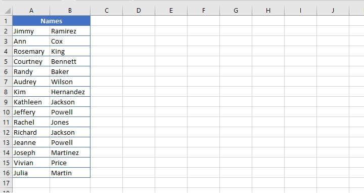 How to merge cells in Excel