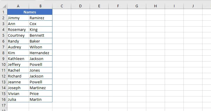 How to merge cells in Excel