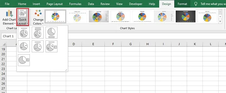 Cara membuat diagram lingkaran di Excel