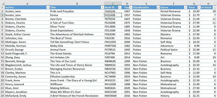 Excel challenge 7