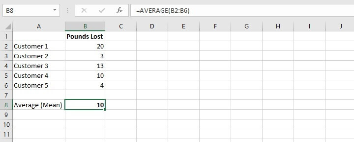 standard deviation formula in Excel