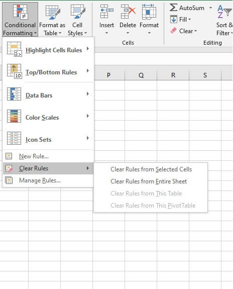 Strikethrough in Excel