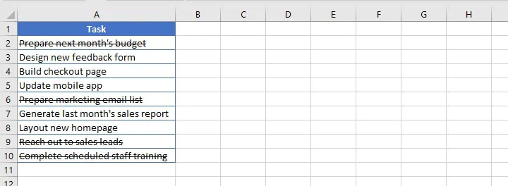 Microsoft Excel: How can we cross check the texts and numbers from