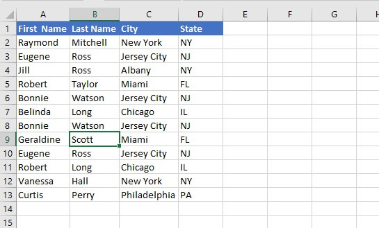 Remove duplicates Excel