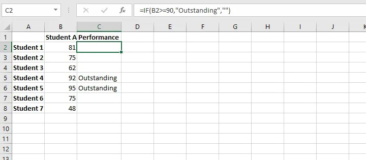 Basic Excel formulas - IF function
