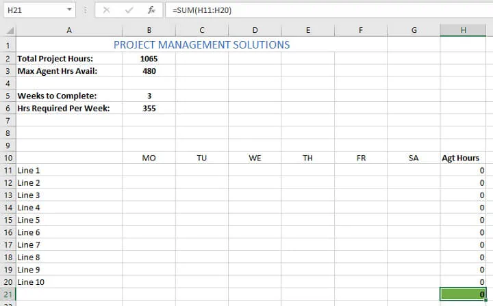 How to use solver in Excel