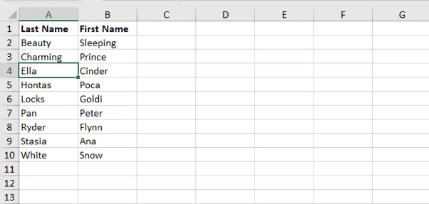 How to alphabetize in Excel