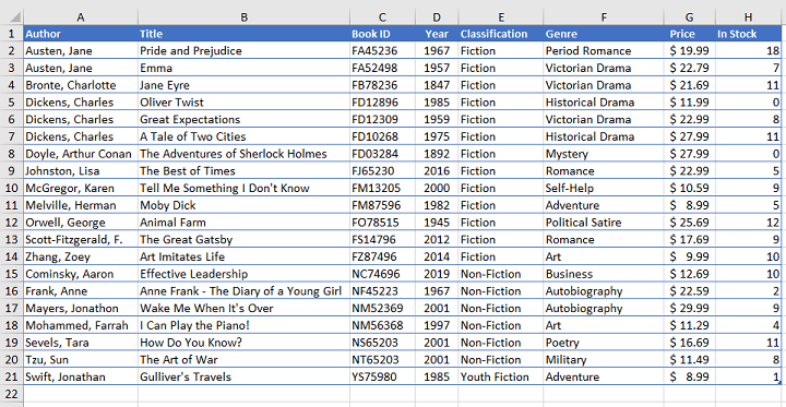 How to alphabetize in Excel