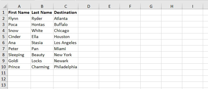 How to alphabetize in Excel