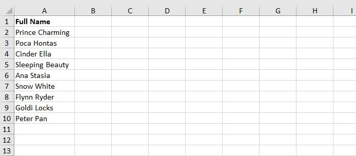 How to alphabetize in Excel