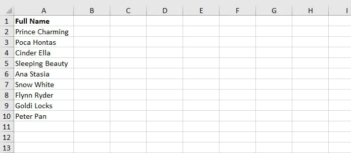 How to alphabetize in Excel
