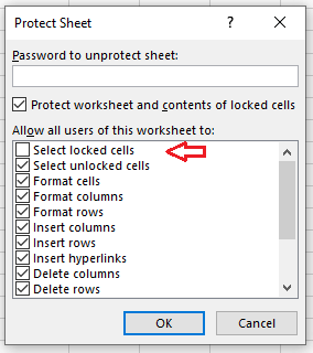 Hide formulas Excel