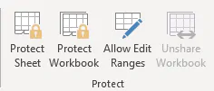 Protect an entire worksheet in Excel